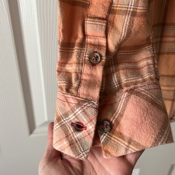 Sanctuary Red and Green Tartan Plaid Flannel‎ Button Down 100% Cotton Sz Small - Picture 7 of 9